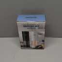 Electric Salt and Pepper Grinder Set, Rechargeable Automatic Pepper Mill Grinder with LED Light Gifts for Women, Adjustable Coarseness shakers, One-Hand Operation for Kitchen Essentials (Rechargeable-Upgrade Black/White 2PC)