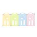 Fortella Cloud Castle Foldable Playpen, Baby Safety Play Yard with Whiteboard and Activity Wall, Indoors or Outdoors (Multicolor 4-Panel Extension)