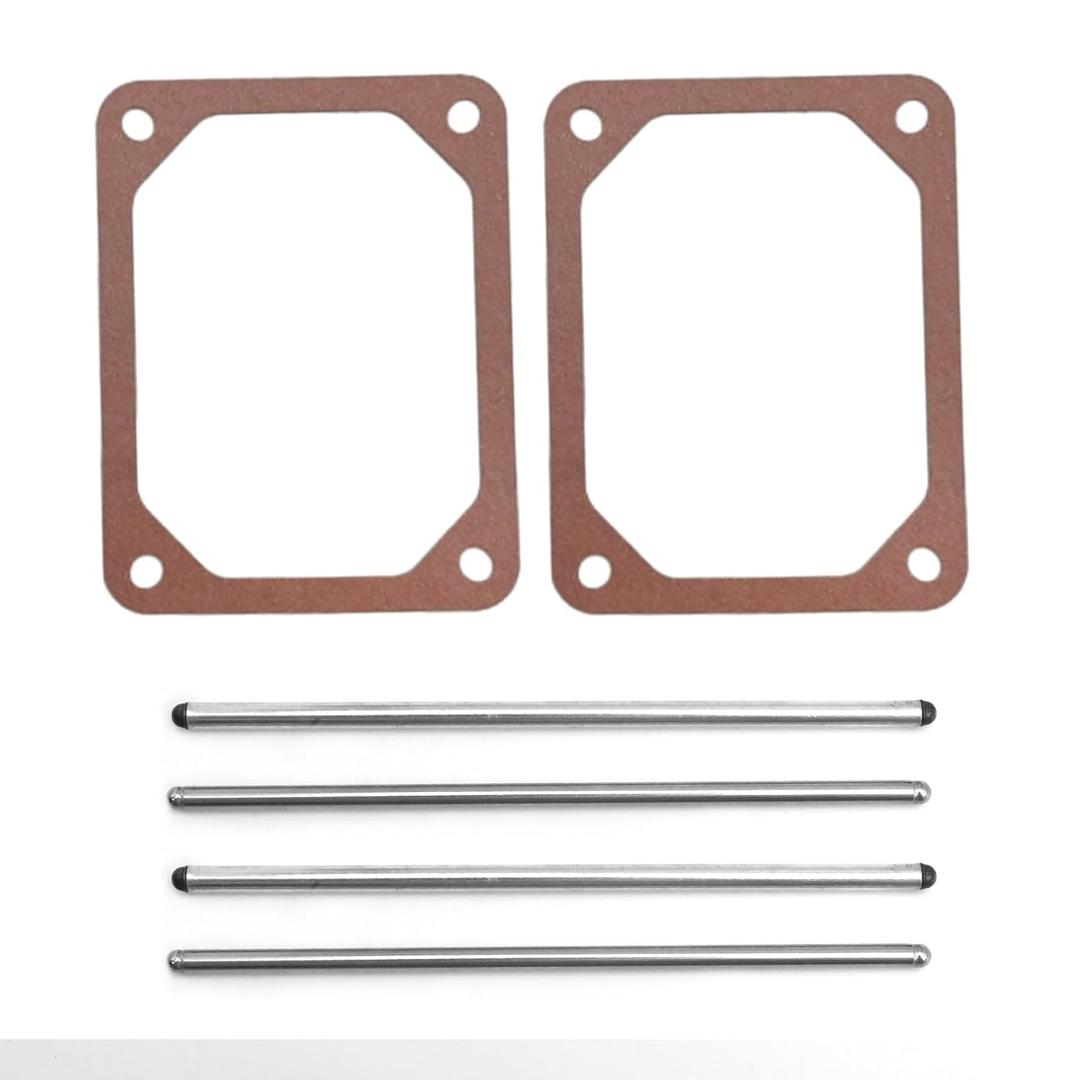 VIKKSAER 2Set 690981 690982 690971 Push Rod Set of 2 & Valve Cover Gasket, Replacement for Brigs-Straton (2 Set)