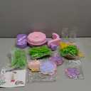 GirlsHome 300+PCS Fabric Flower Bouquets Toys, DIY Flower Making Kit for Kids, Arts and Crafts for Kids, Reusable Educational Preschool Toy, Mothers Day Gift Birthday Gifts for 4 5 6 7 8+ Year Old