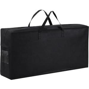Folding Mattress Storage Bag, Carry Case for Trifold Memory Foam Mattress, Convenient Moving and Travel Storage (Fits4Full Mattress, Black)