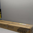 4'' 17 Ft Mini Split Line Cover Set Kit, Ductless Pipe Cover for Mini Split Line, Line Set Cover for Mini Split, Central AC Pipe Cover