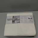 Linen Closet 100% Organic Cotton Queen Sheet 4 piece Set-Soft Percale Weave, Deep Pocket Fits up to 18, Cool Soft & Durable Breathable Bed Sheets, Deep Pockets Fit Mattresses up to 18"- Fresh Ivory