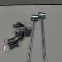 MorningRo 4 Pcs Wire Shelf Hooks Post Utility Hook Wire Shelving Accessories Chrome Plated Steel Hanger with a Rubber Cap for Hanging Pots Kitchenware Clothes (Silver)