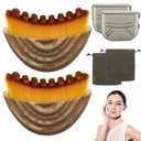 2PCS Lymphatic Contour Face Brush, Contour Face Brush Lymphatic Drainage Massager for Face, Ergonomically Designed to Fit The Skin Precisely and Relieve Fatigue