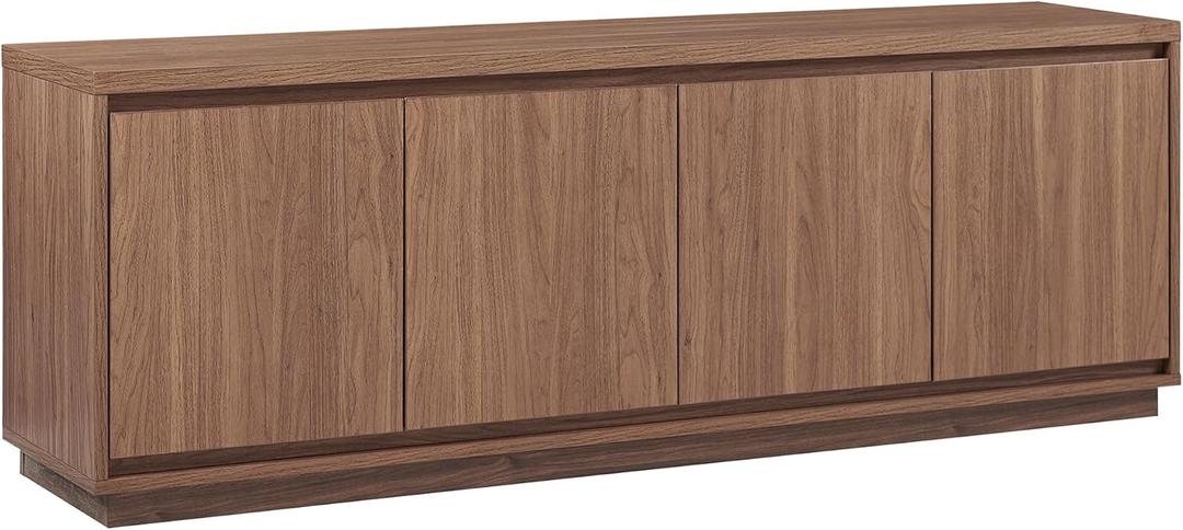 Henn&Hart Presque TV Stand, 68" Wide, Walnut