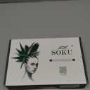 SOKU 13X6 Chocolate Brown Lace Front Wigs Pre Layered, 18 Inch Short Wavy Glueless Wigs Pre Plucked, Body Wave Synthetic Lace Front Wigs for Women