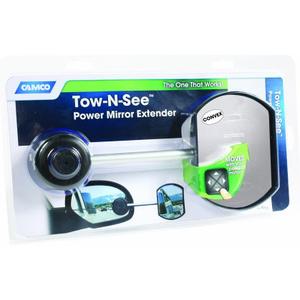 Camco Tow-N-See Mirror | Features Quick and Simple Installation & Attaches to Existing Side Mirror | Perfect to Add to RV Accessories, Truck Accessories, Car Accessories & More | Convex Style (25668)