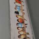 Rustic Cardinal Wall Art Colorful Birds on a Wire Picture for Living Room Red Blue Flying Animal Canvas Prints Painting Bedroom Vintage Nature Sparrow Artwork Bathroom Office Home Decorations 14x48"