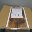 QEEIG Floating Shelves for Wall Bathroom Shelf Bedroom Kitchen Living Room Hanging Book Shelves Small Farmhouse Decor 16 inch Set of 3, Rustic Brown