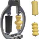 Tennis Elbow Relief & Pain Relief Forearm Roller with Three Replaceable Massage Rollers for Tissue and arm Massager(Comes with 3 Massage Rollers)