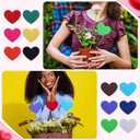 12 Pcs Valentine's Day Heart Stakes Rustic Heart Decorative Garden Yard Stakes Valentines Plant Yard Signs for Valentine's Day Indoor Outdoor Patio Plant Pot Pathway Lawn Decoration