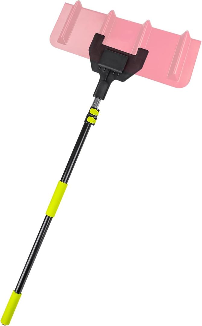 8ft V Shaped Edge Protector Pole for Flatbed Trucks,1 Pack- Corner Protector with Extension Handle, V Shaped Edge Corner Guards, Adjustable from 4ft to 8ft-Flatbed Trailer Accessories