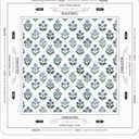 Tegeme Chinoiserie Mahjong Mat 31.5" x 31.5" Purple Green Floral Mat Anti Slip and Noise Reduction Multi Purpose Game Table Cover Non-Slip Noise Reduction Gaming Rug for Mahjong Card Board Tile Games