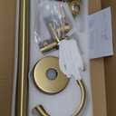 TapLong Brushed Gold Floor Mounted Tub Filler Shower Faucet Freestanding Bathtub Faucet with Hand shower High Flow Rate Free Standing Tub Faucet-51015BG