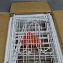 Towel Rack Free Standing 3-Tier M-Shaped Detachable Dividers, Durable Metal Holder, Pool Towel Rack, Space-Saving Towel Storage Organizer, Modern Bath Towel Shelf for Home, Poolside, White