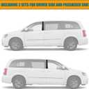 RANSOTO 926-446 B Pillar Trim Door Molding Compatible with 2008-2020 Chrysler Town Country, Dodge Grand Caravan Driver & Passenger Side Windshield Outer Cover Replaces 926-445 5020664AA 5020665AA