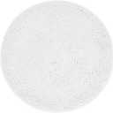 Insun Round Chenille Bathroom Rug, Soft Non Slip Absorbent Bath Mat for Bathroom Floor White 24"