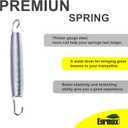Eurmax USA 20-Pack Trampoline Springs, Premium Galvanized Stainless Steel Replacement Springs with T-Hook, Rust-Resistant & High-Tension for Maximum Safety and Bounce, Superior Strength and Durability