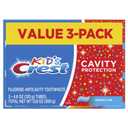 Crest Kid's Cavity Protection Toothpaste, Crest Kids Toothpaste, For Children And Toddlers 2+, Sparkle Fun, 4.6 Oz (Pack of 3), Toothpaste For Kids