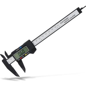 Digital Caliper, Adoric 0-6" Calipers Measuring Tool - Electronic Micrometer Caliper with Large LCD Screen, Auto-Off Feature, Inch and Millimeter Conversion (Black)