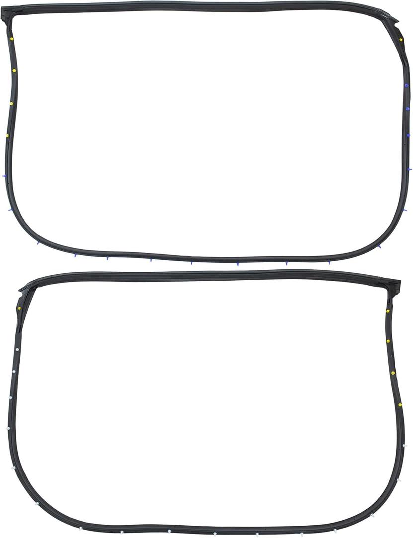 ApplianPar Left and Right Side Front Door Weatherstrip Moulding Seal Rubber for Honda Accord 2008 2009 2010 2011 2012