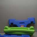 Little Tikes Easy Store Jr. Kid Picnic Play Table, Blue Green