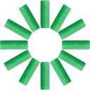 Aligner Chewies, 12-Pack Medical Grade Silicone Orthodontic Chompers Aligner Trays Seaters Chewies for Invisalign Aligners(Green)