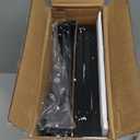 Snughome Corner Shelf with Metal Frame, 3 Tier Corner Storage Organizer, Freestanding Corner Bookshelf Stand Display Rack for Kitchen, Living Room, Black