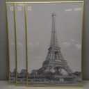 upsimples 24x36 Poster Frame Black 3 Pack, Scratch-Proof Picture Frames 24 x 36 for Photo Gallery - Slide-In Strips, Horizontal or Vertical Wall Mounting