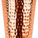 100% Pure Copper Tumblers |BPA Free| No coating| Lacquer Free| Handcrafted Hammered Ayurvedic Glasses | 18 OZ Water Cups for Health, Detox & Hydration | Luxury