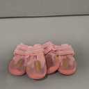 QUMY Dog Shoes for Large Dogs, Medium Dog Boots & Paw Protectors for Winter Snowy Day, Summer Hot Pavement, Water-Resistant in Rainy Weather, Outdoor Walking, Indoor Hard floors Skid-Resistant Sole (Size 1: 1.8''x2.3''(W*L) (Pack of 4)