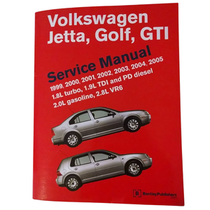 Volkswagen Jetta, Golf, GTI (A4) Service Manual: 1999, 2000, 2001, 2002, 2003, 2004, 2005: 1.8l Turbo, 1.9l Tdi Diesel, Pd Diesel, 2.0l Gasoline, 2.8l Vr6, Hardcover