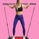 Upgraded Pilates Bar Kit with Resistance Bands Natural Latex for Women & Men, Heavy-Duty Stainless Steel Multifunctional Yoga Pilates Stick for Home Gym Exercise Fitness Equipment Full-Body Workouts