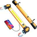 Work Light for Mechanic,3200LM LED Work Lights,5400mAh Rechargeable Magnetic Light bar,Portable Automotive Tools Underhood Light with Hooks for Car Garage Workshop Emergency,Gifts for Him, Yellow