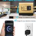 Isekurity Spy Camera Hidden Camera,1080P Security USB Charger Hidden Cameras with Motion Detection Wall Charger Secret Cameras with Loop Recording for Home Surveillance Video Spy Cam No WiFi No Audio