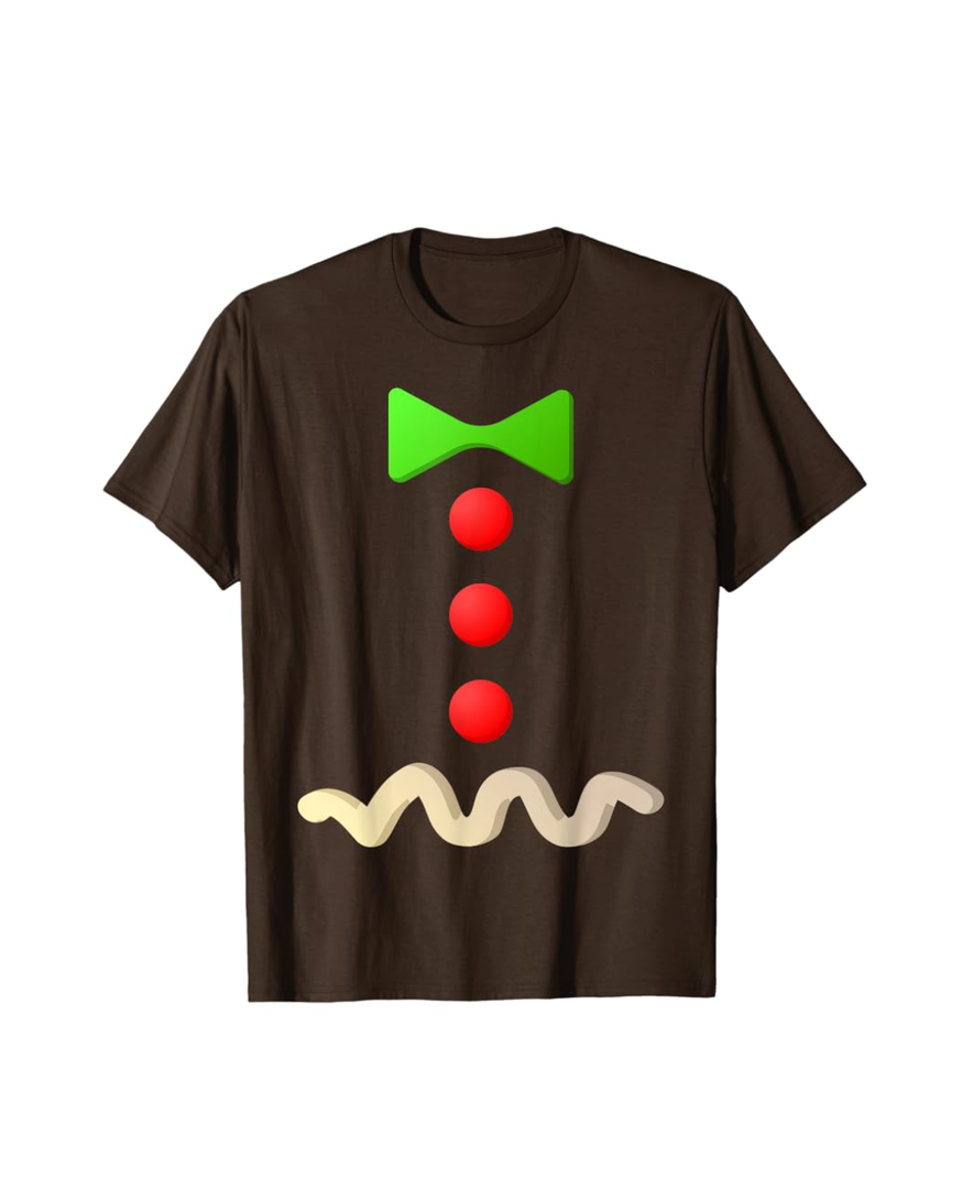 Gingerbread Man Costume T-Shirt Halloween Costume Shirt T-Shirt, Youth L