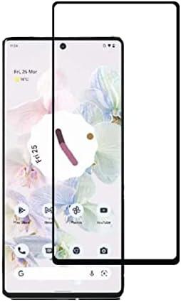 UPONEW [2 Pack Black Tempered Glass Screen Protector Frontier Protective Protector for Google Pixel 7 2022, Set of 5
