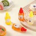 Jspupifip Mini Ketchup Bottles with Sturdy Screw Cap, 25 ml Mini Condiment Squeeze Bottles Portable Honey Sauce Salad Dressing Dispensers Jars Containers for Adults Lunch Box (6)