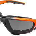 ToolFreak Recka Safety Glasses and Goggles Combo, Rated to ANSI z87.1-2015, Accessories Included (Dark Smoke Tinted)