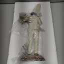 Deco 79 Polystone Chef Decorative Sculpture Home Decor Statues with Musical Instruments, set of 3 Accent Figurines 8" x 3" x 14", White