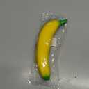 Tesorrio Fake Banana Stress Relief Fidget 6.7 x 1.4 in Soft PU Foam Desk Accessory | Lightweight Squeeze Fidget for Adults | Novelty Office Decor & Relaxation Tool