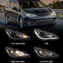 Huray Right Headlight Assembly Fit for Chrysler Pacifica 2018 2019 2020, RH HID Headlamp [Only for Xenon Model] OE Style Replacement for CH2519152 68228948AH Passenger Side