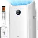 Dreo Portable Air Conditioners, 14000 BTU AC Unit for Bedroom with Drainage-Free Cooling, 3-in-1 with Fan & Dehumidifier, Touch/APP/Voice/Remote, 24h Timer, Smart Floor AC for Room Indoors, AC516S (White)