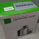 GDOR 800W Juicer Machine, 3 Wide Feed Chute, Dual-Speed Centrifugal Juicer for Fruits & Vegetables, Anti-Drip Function, BPA-Free, Easy to Clean with Brush, White