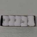 Men's Cotton Crew Work Socks, 5 Pairs Cushioned Boot Moisture Athletic Socks for Hiking Sports Running (10-13, White)