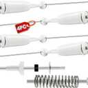 4-Pack AJK72909308 4902FA1665W Washer Suspension Rods, 25.2 Inch Compatible with LG Ken-more Top Loader Washing Machine, Fit for WT5001CW WT5101HV WT5101HW WT5101HV WT1101CW 79629002010 79629272000