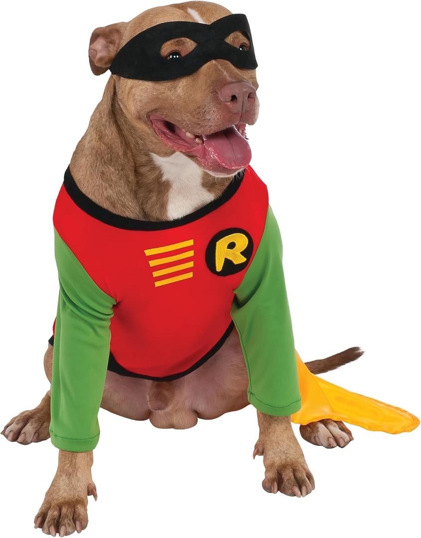 Rubies DC Comics Teen Titans Robin Pet Costume, Small for Themed Parties and Halloween (Small (Pack of 1))