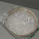 Gold Bathroom Vanity Glass Round Coffee Table Tray Decor, Perfume Organizer Tray with Mirror for Counter & Bedroom (Gold, 11.8 in)