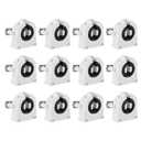 PATIKIL T8 Fluorescent Light Holder, 12 Pack G13 Lamp Base LED Fluorescent Tube Light Socket 500V Non-shunted Turn Type Lamp Holder Replacement, 27x31x18mm